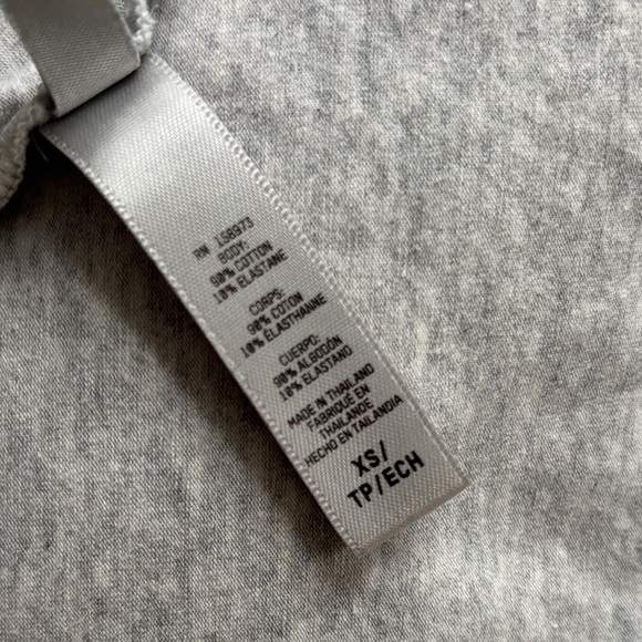 Skims Bodycon Gray Long Sleeve Women's Top - Picture 3 of 5